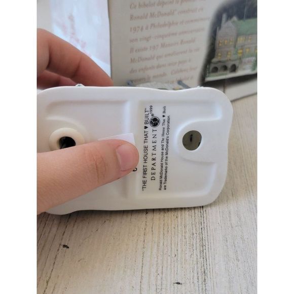 McDonald's Dept 56 98774 the first house that heart built ornament Xmas - Picture 6 of 6